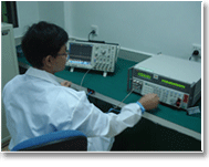 示波器校准现场