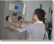 公路万能材料试验机标定 校准检测现场